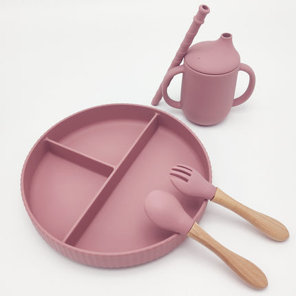 Silicone Food Supplement Plate With Large Capacity