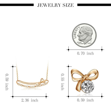 Gemstone Necklace Earrings Jewelry Set