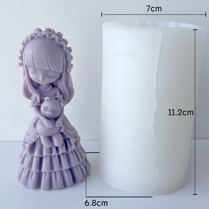 Home Aromatherapy Plaster Doll Ornament Mold