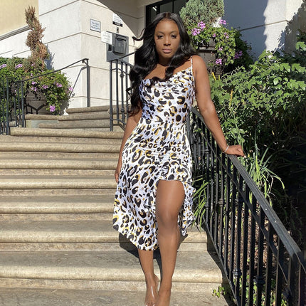 Ladies Fashion Trend Sling Dress Women Clothing