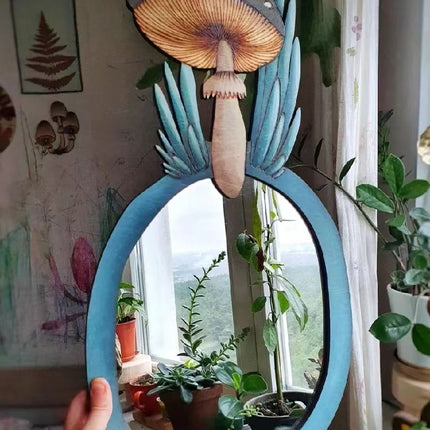 Mushroom Forest Mirror Home Garden Decoration