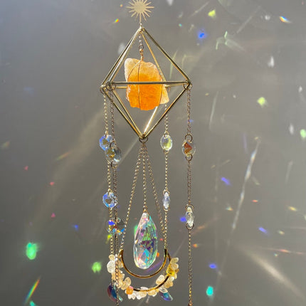 Crystal Hanging Sun Catcher Aurora Gem Crystal Prism
