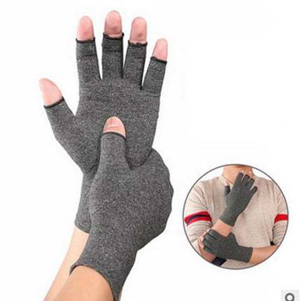 Arthritis Non-slip Breathable Health Care Nursing Half-finger Gloves