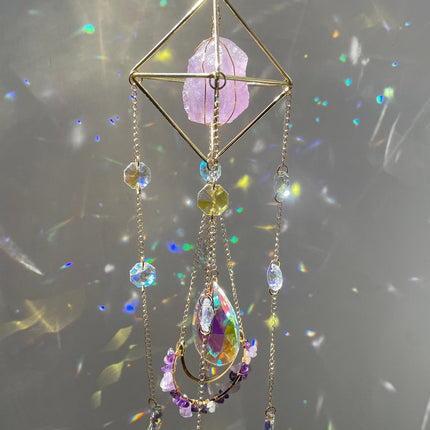 Crystal Hanging Sun Catcher Aurora Gem Crystal Prism