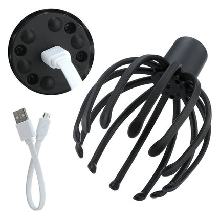 Electric Octopus Claw Scalp Massager Stress Relief Therapeutic Head Scratcher Relief Hair Stimulation Head Massager Health Care