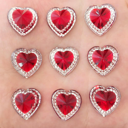14mm Glossy Resin Rhinestone Apparel