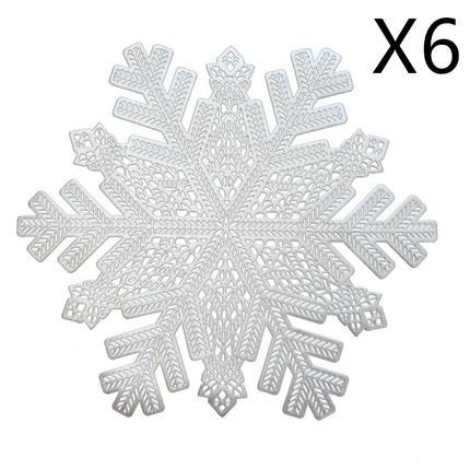 Kitchen Mat Snowflake Christmas Flower