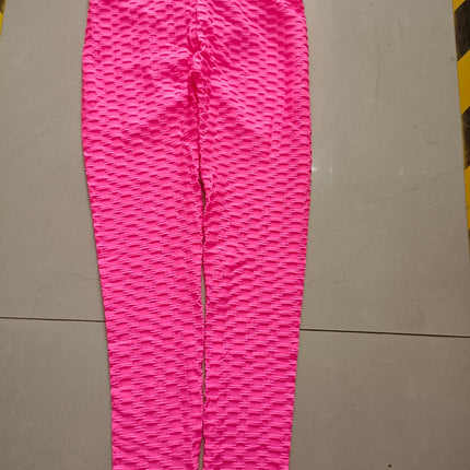 Hip-turned Folds Elastic High-waist Fitness Leggings