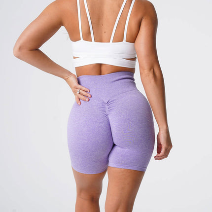 Show Waist Snowflake Seamless Fitness Yoga Shorts
