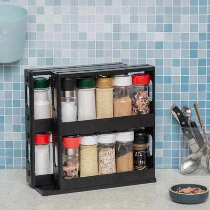 European Style Spice Rack Kitchen Rotating Storage Rack