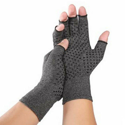 Arthritis Non-slip Breathable Health Care Nursing Half-finger Gloves