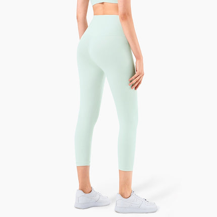 Peach Hips Fitness Cropped Pants