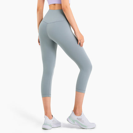 Peach Hips Fitness Cropped Pants