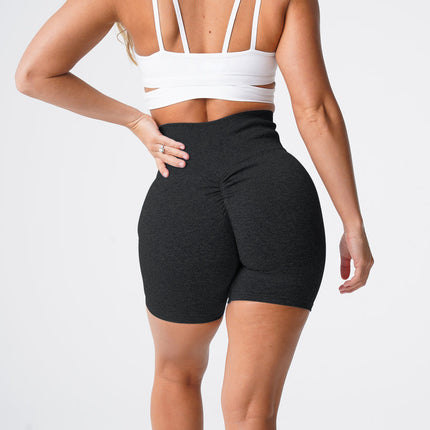 Show Waist Snowflake Seamless Fitness Yoga Shorts