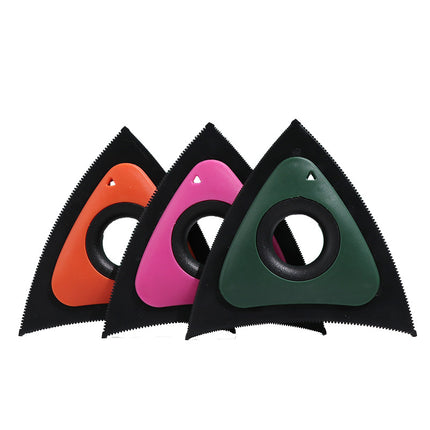 Triangle Electrostatic Dog Hair Cleaner Carpet Scraper Pet Hair Cleaner Animal Hair Brush Cat Hair Remover Brush Pet Supplies