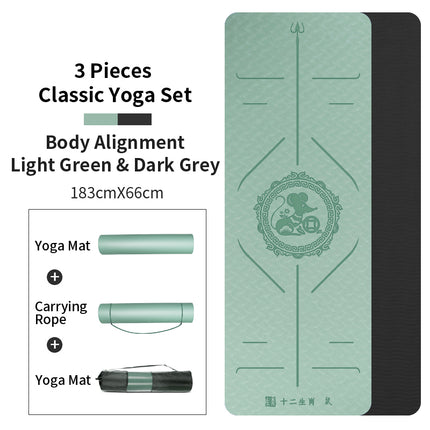 Zodiac Tpe Yoga Mat Widened Female Fitness Mat