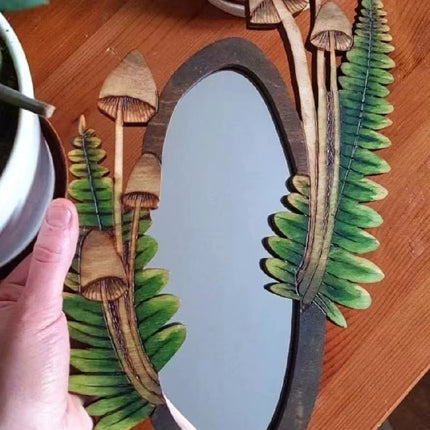 Mushroom Forest Mirror Home Garden Decoration