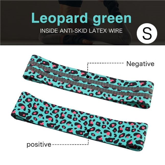 Printed Leopard Hip Resistance Bands