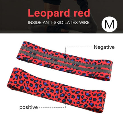 Printed Leopard Hip Resistance Bands