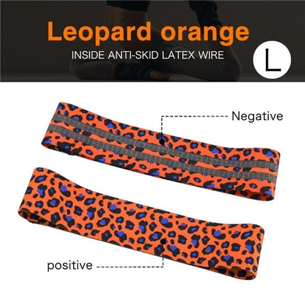 Printed Leopard Hip Resistance Bands