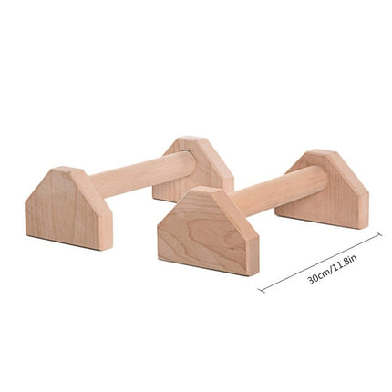 1Pair Wooden Fitness Push-Up Stands Bars