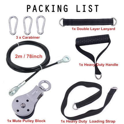 Fitness DIY Pulley Cable Machine