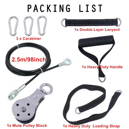 Fitness DIY Pulley Cable Machine