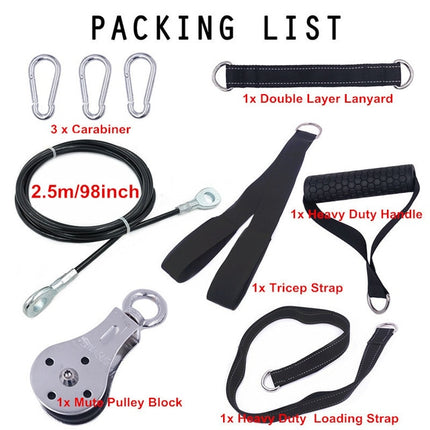 Fitness DIY Pulley Cable Machine