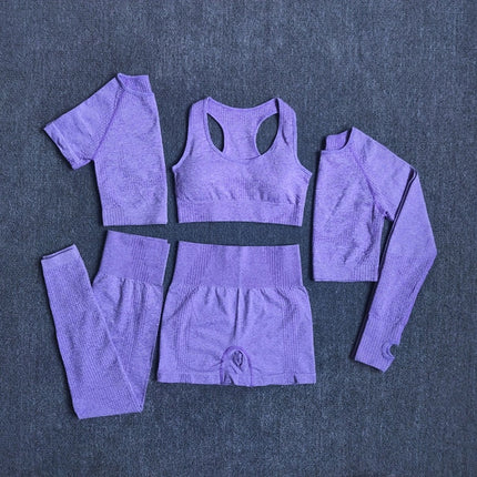 2/3/5PCS Seamless Women Yoga Set