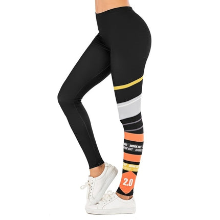 Brand Sexy Women Legging leaf Printing