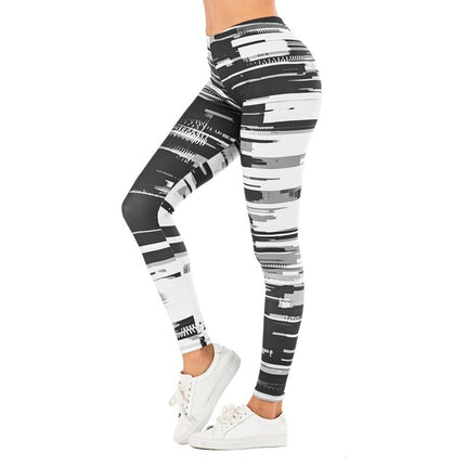 Brand Sexy Women Legging leaf Printing