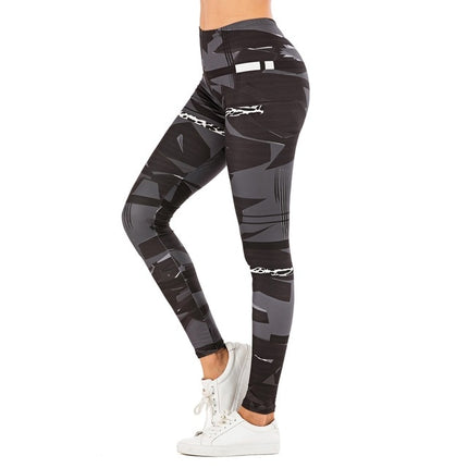 Brand Sexy Women Legging leaf Printing
