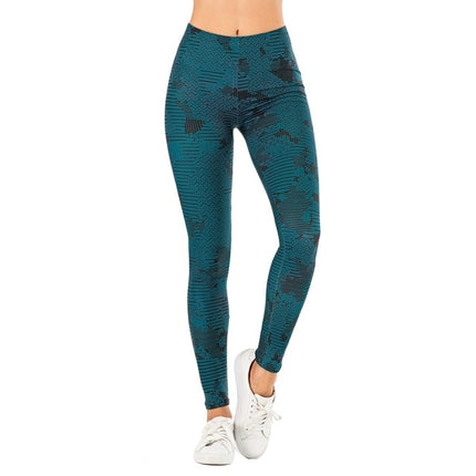 Brand Sexy Women Legging leaf Printing