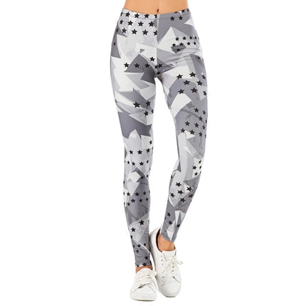 Brand Sexy Women Legging leaf Printing