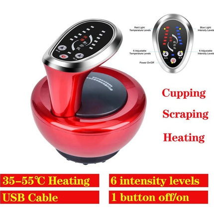 Electric Scraping Cupping Cans Guasha Suction Massager