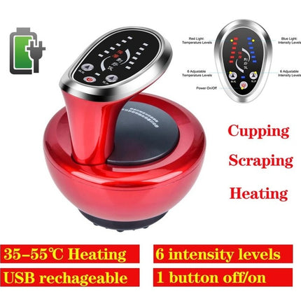 Electric Scraping Cupping Cans Guasha Suction Massager
