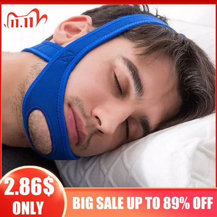 New Neoprene Anti Snore Chin Strap Belt