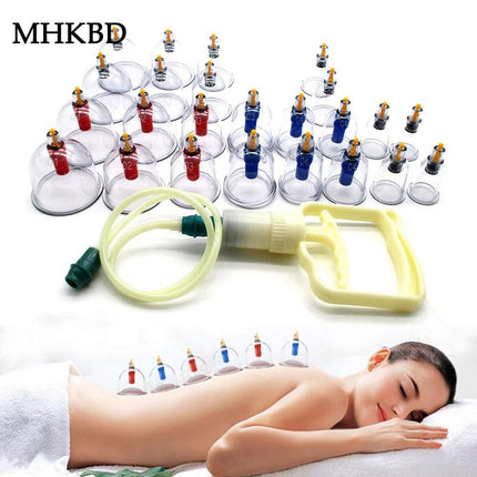 12/24 Pieces Vacuum Cupping Body Massager Suction Cups
